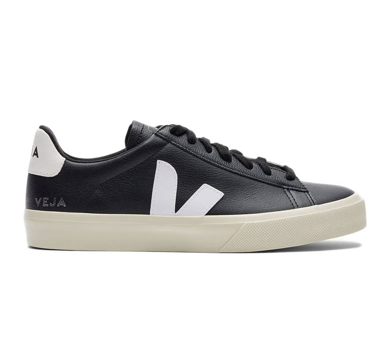 Veja Campo Chromefree Leather Black White