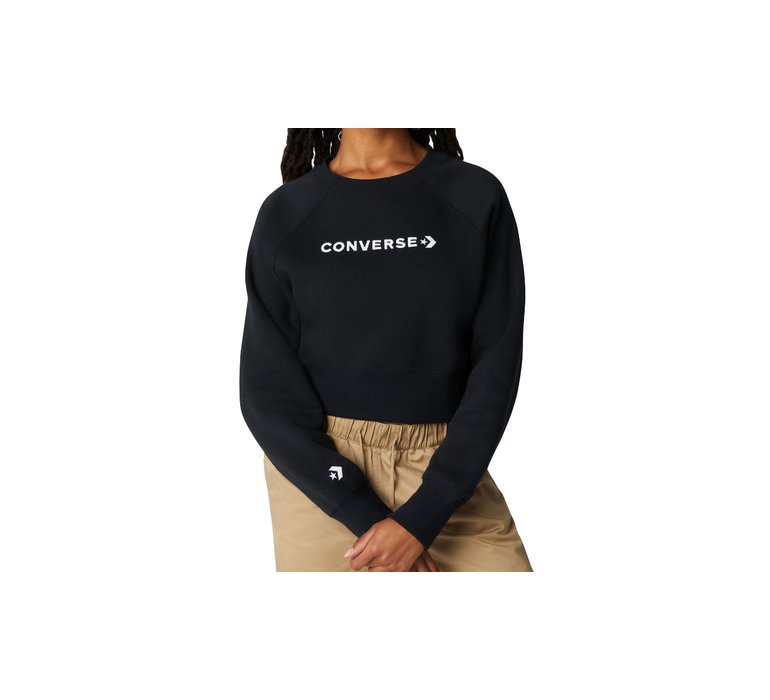Converse Wordmark Fleece Crew Neck Sweatshirt