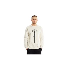 Dedicated Sweatshirt Malmoe Bike Front Oat White