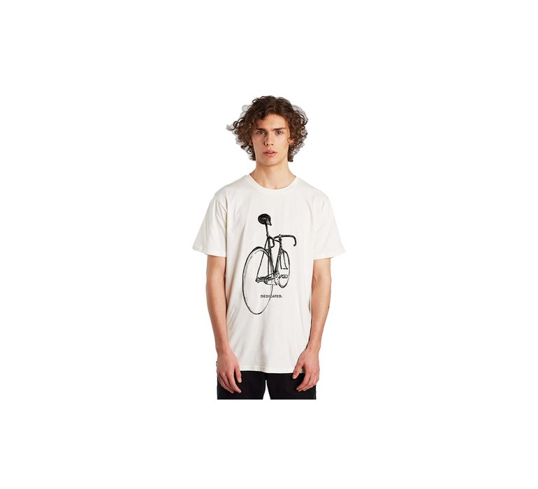 Dedicated T-shirt Stockholm Pencil Bike Off-White