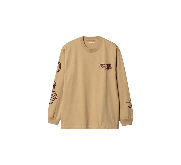 Carhartt WIP L/S Stronger T-Shirt Dusty H Brown