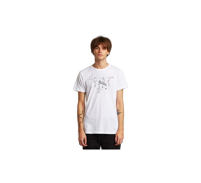 Dedicated T-shirt Stockholm Badminton White