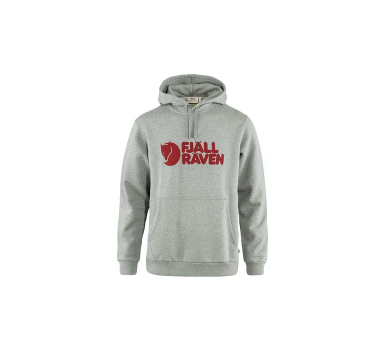 Fjällräven Logo Hoodie M Grey-Melange