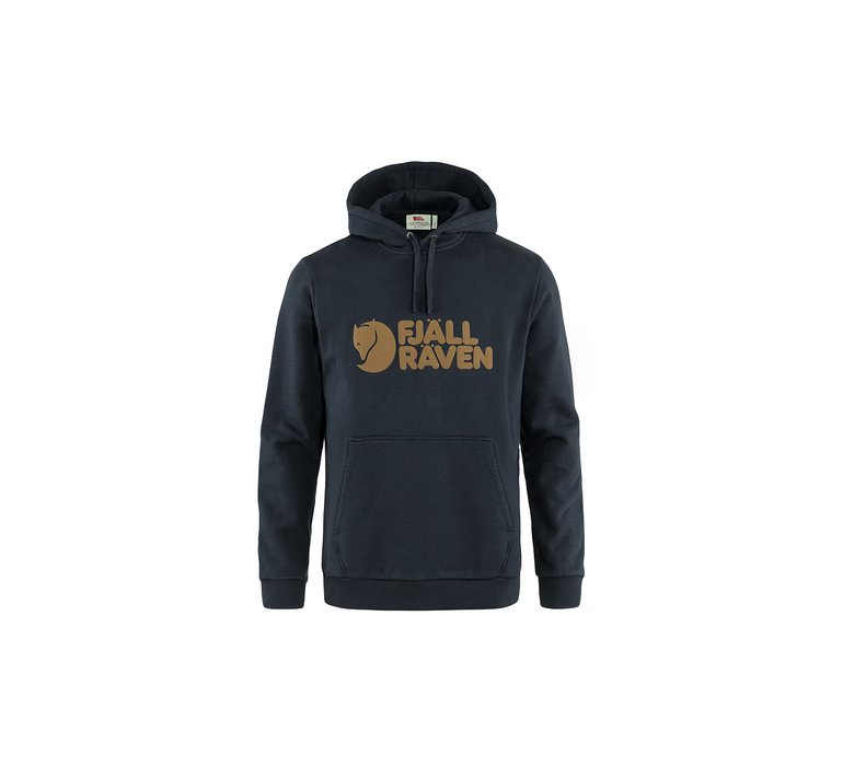 Fjällräven Logo Hoodie M Dark Navy