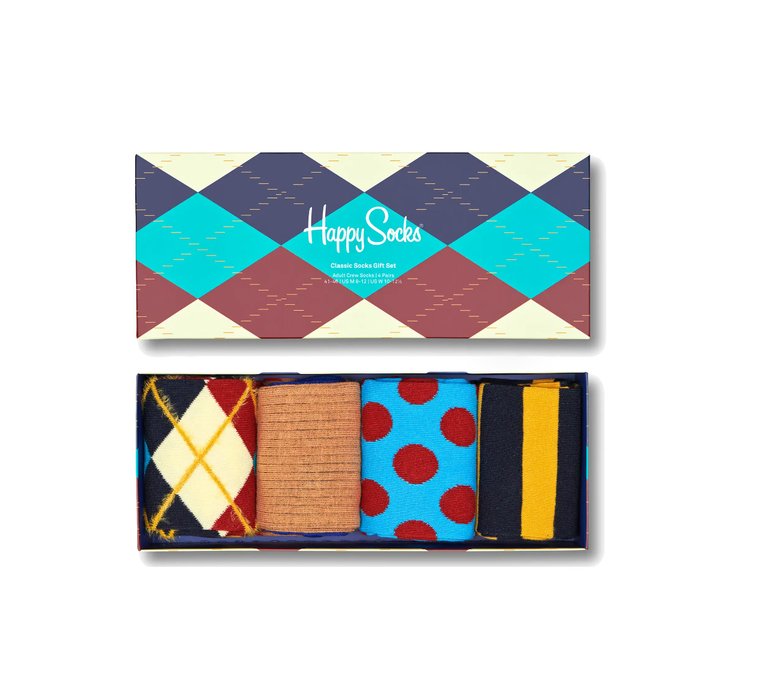 Happy Socks Classics Socks Gift Set 4-Pack