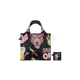 Loqi Snask Tiger Snake Black Recycled Bag