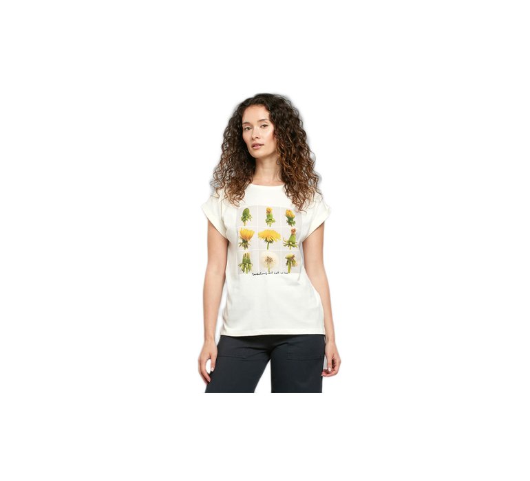 Dedicated T-shirt Visby Dandelion Life Off-White