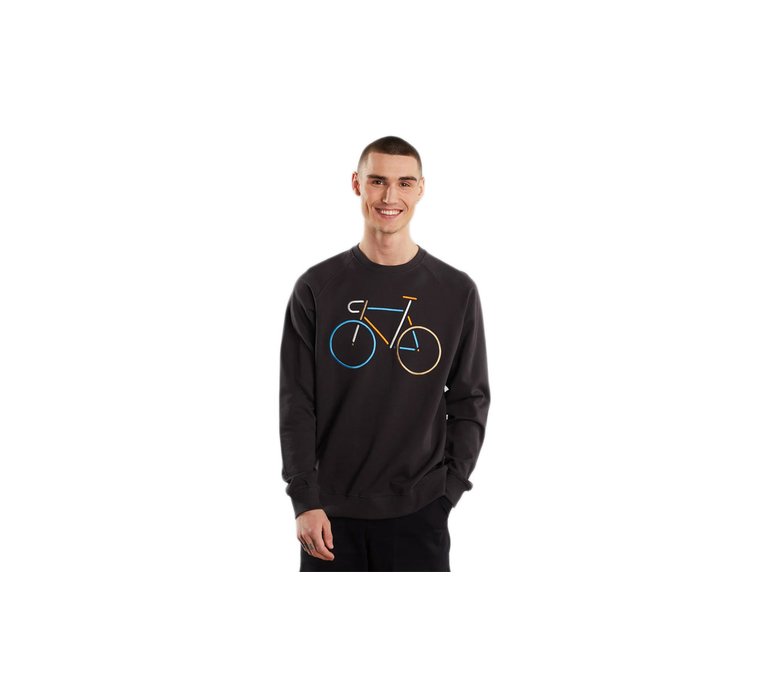 Dedicated Sweatshirt Malmoe Color Bike Charcoal