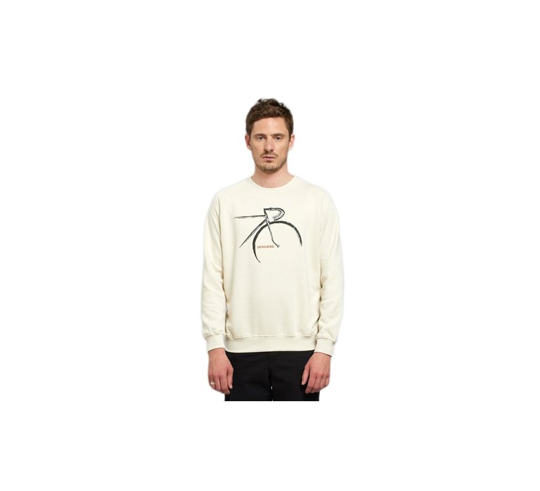 Dedicated Sweatshirt Malmoe Side Bikes Oat White