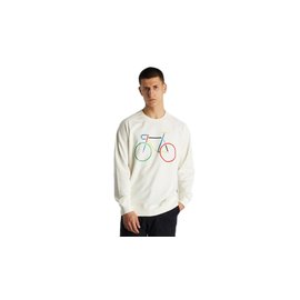 Dedicated Sweatshirt Malmoe Color Bike Off-White