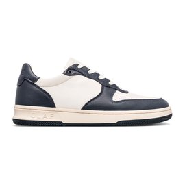 Clae Malone Navy Leather Off-White