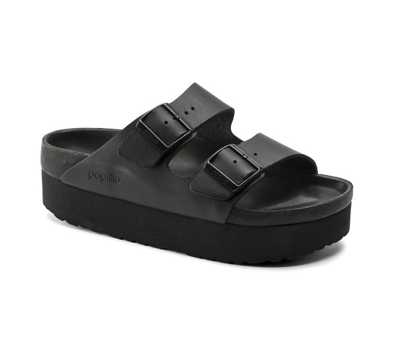 Birkenstock Papillio Arizona Leather Black Narrow Fit