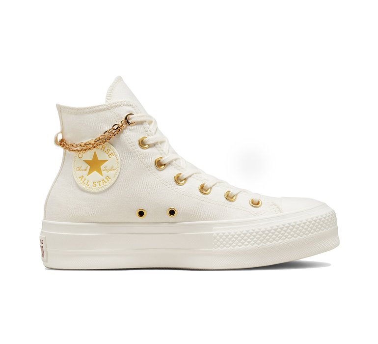 Converse Chuck Taylor All Star Lift Platform Gold Chain