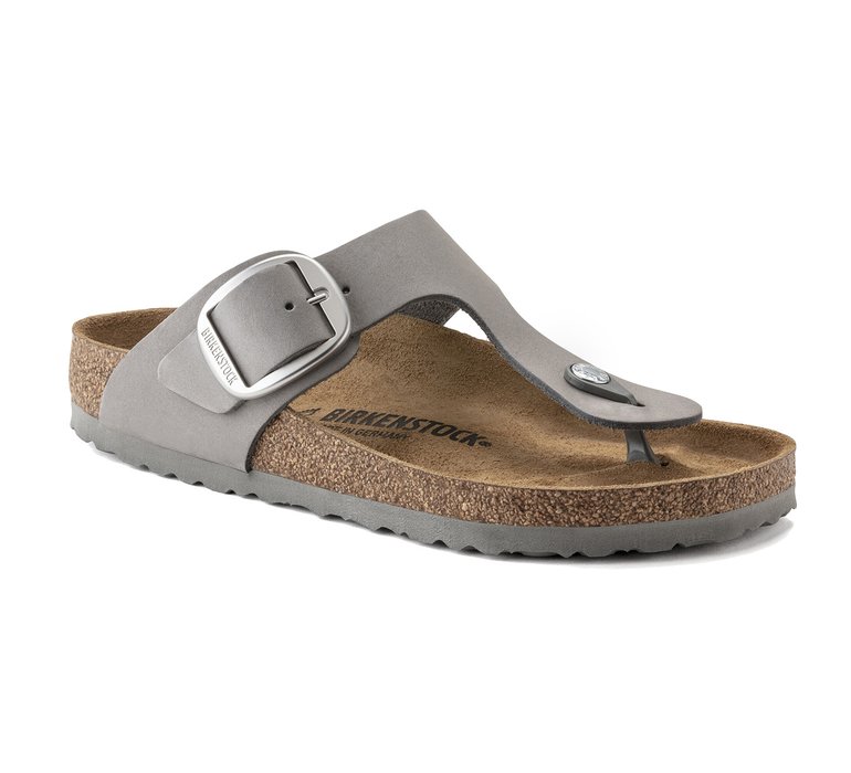 Birkenstock Gizeh Big Buckle Nubuck Leather Regular Fit