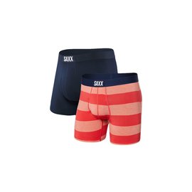 Saxx Ultra Boxer Brief Fly 2-Pack Red / Navy