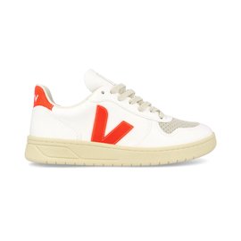 Veja V-10 CWL WHITE ORANGE FLUO