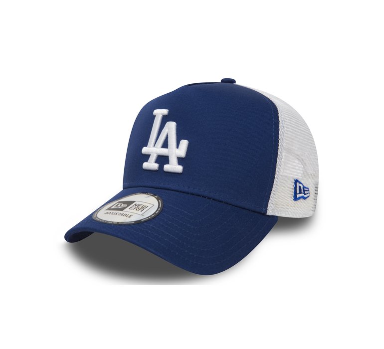 New Era LA Dodgers Clean Blue A-Frame Trucker Cap