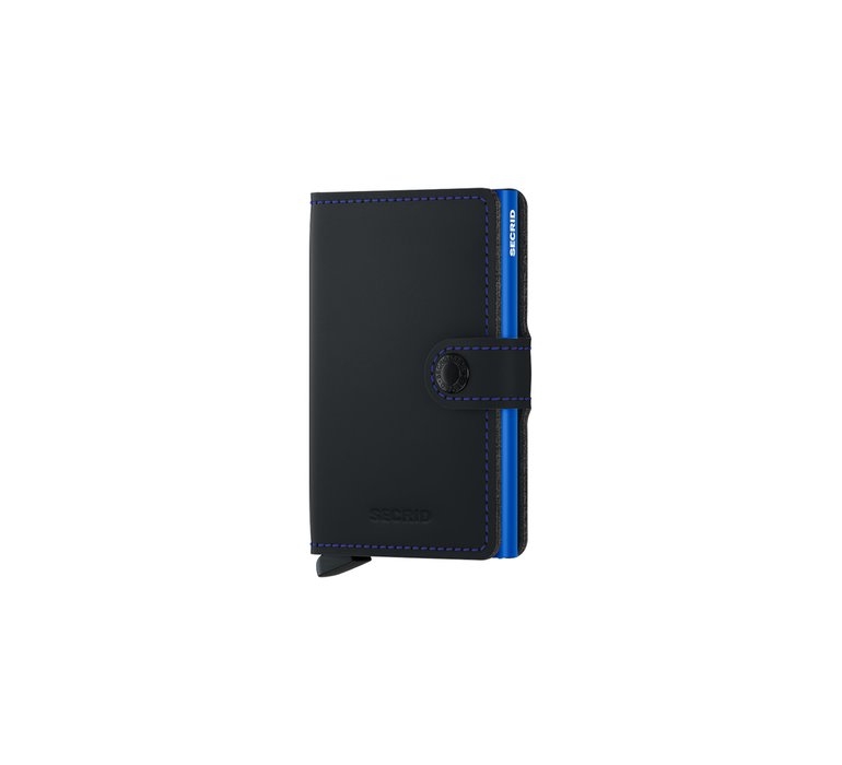 Secrid Miniwallet Matte Black-Blue