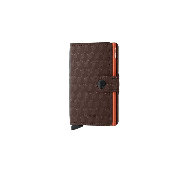 Secrid Miniwallet Optical Brown-Orange
