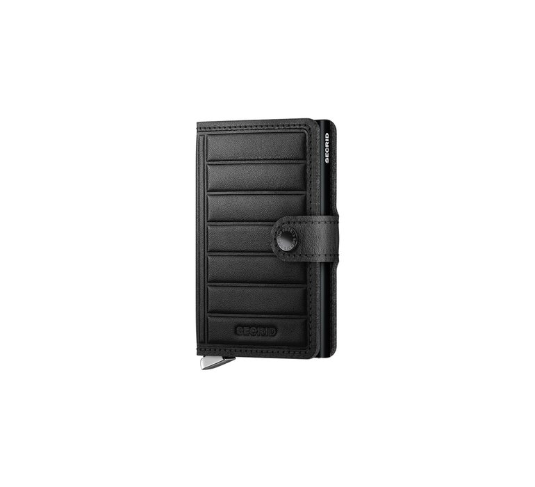 Secrid Premium Miniwallet Emboss Lines Black