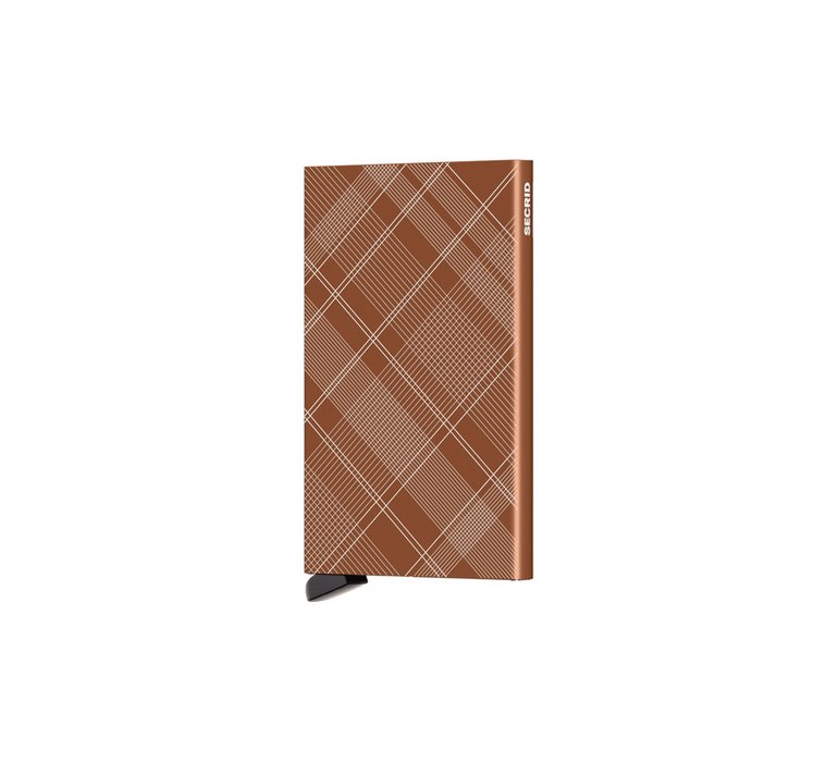 Secrid Cardprotector Laser Tartan Rust