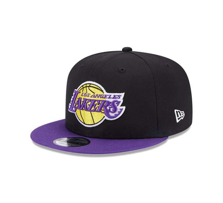 New Era LA Lakers Team Side Patch Black 9FIFTY Snapback Cap