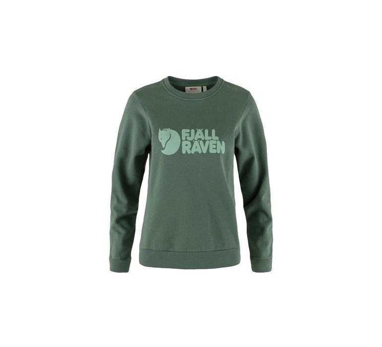 Fjällräven Logo Sweater W Deep Patina - Misty Green