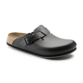 Birkenstock Boston Super Grip Leather Narrow Fit