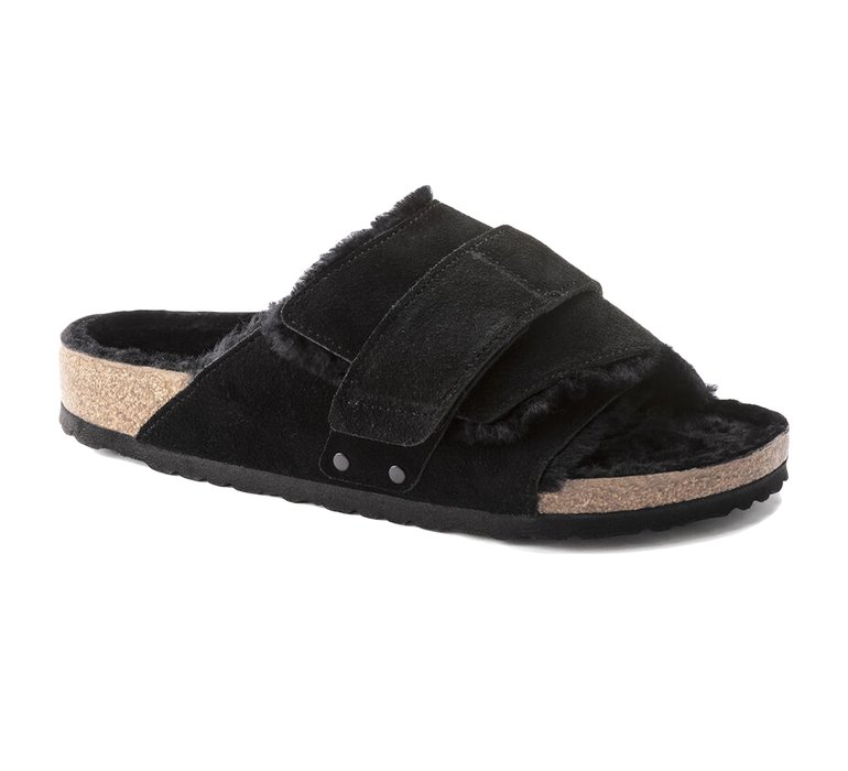 Birkenstock Kyoto Shearling Suede Leather Regular Fit