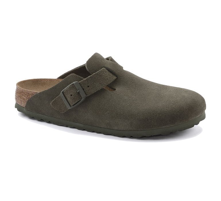 Birkenstock Boston Suede Leather Regular Fit