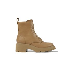 Camper Milah Lace-Up Beige Boots