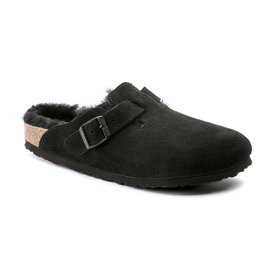 Birkenstock Boston Shearling Suede Leather Regular Fit