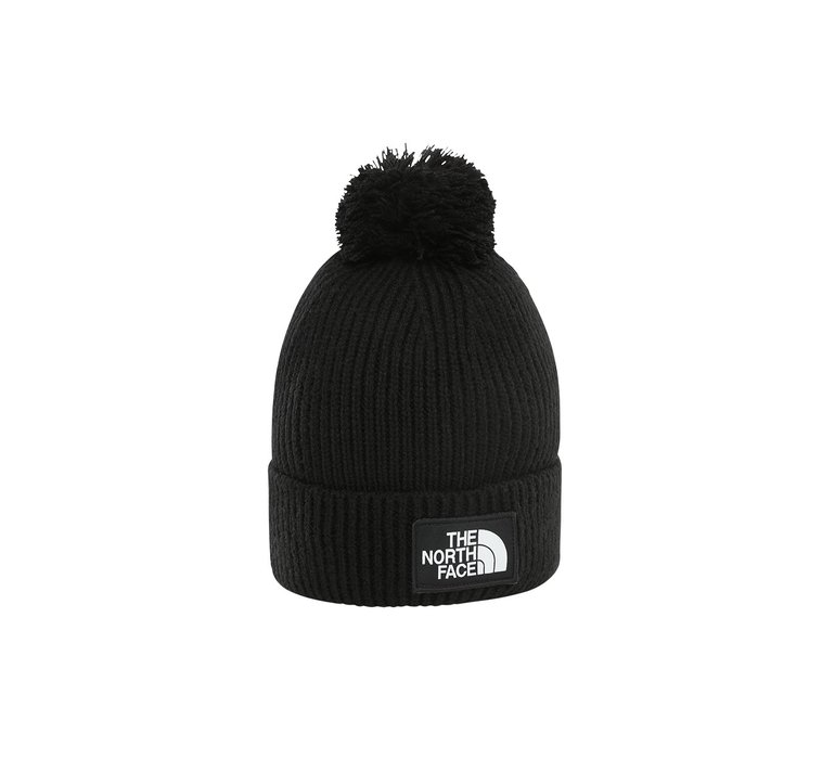 The North Face Logo Box Pom Beanie