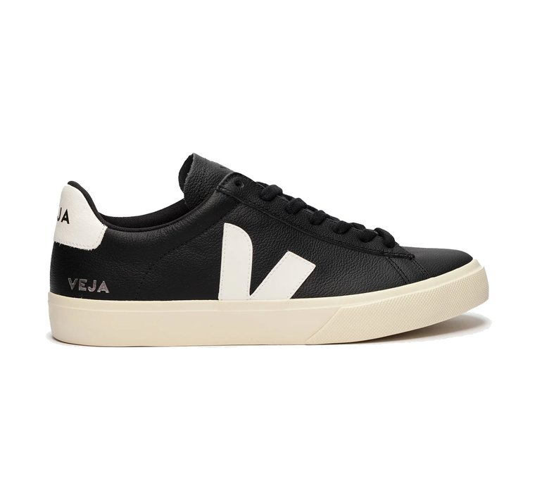 Veja CAMPO CHROMEFREE LEATHER Black White