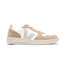 Veja V-10 CHROMEFREE LEATHER WHITE NATURAL SAHARA