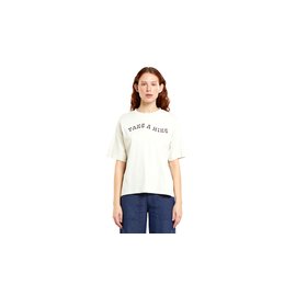 Dedicated T-shirt Vadstena Take a Hike Oat White