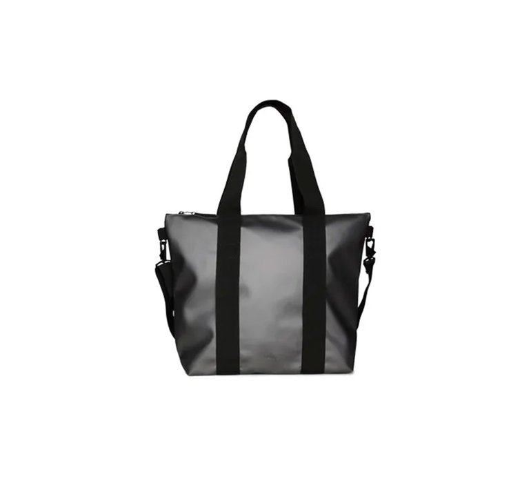 Rains Tote Bag Mini Metallic Grey