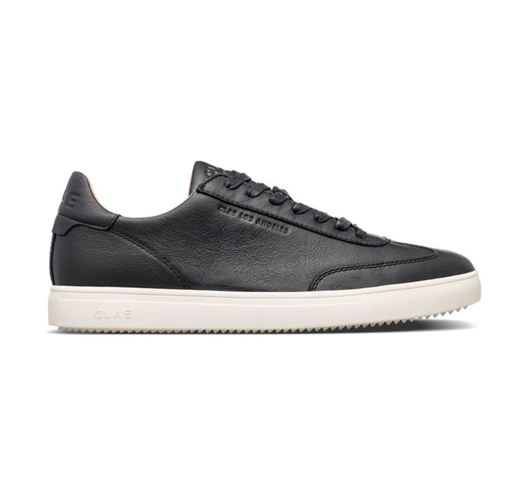 Clae Deane Black Milled Leather