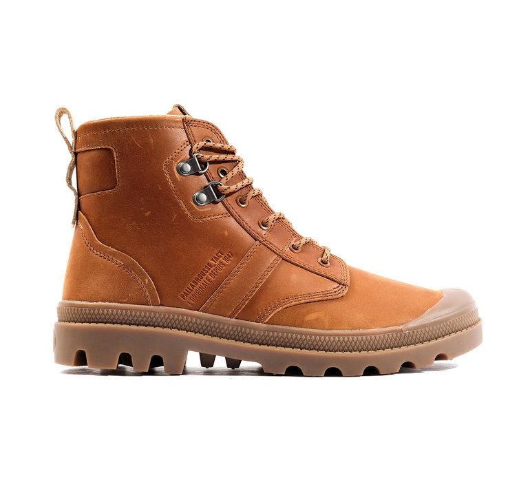 Palladium Pallabrousse Tact Leather Surf Tan