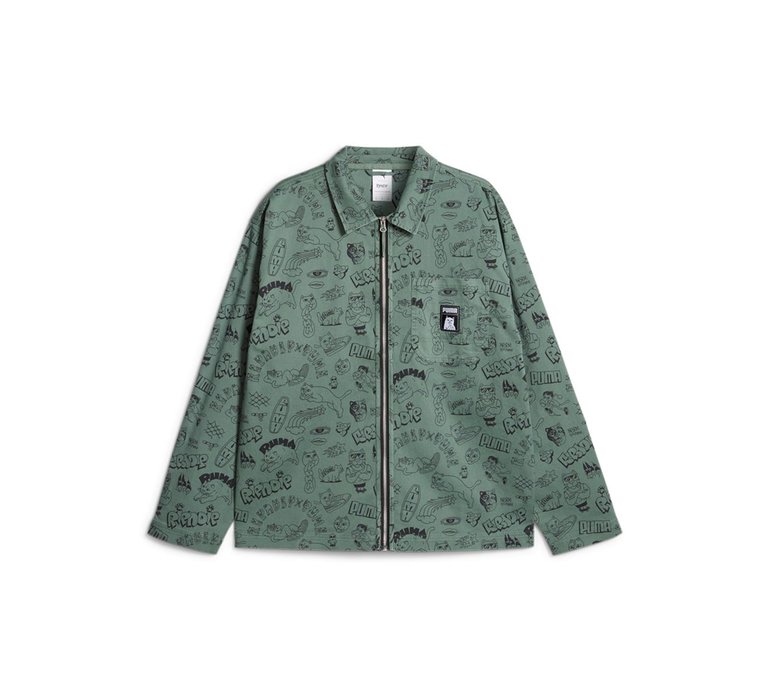 Puma x RIPNDIP AOP Twill Shirt Green