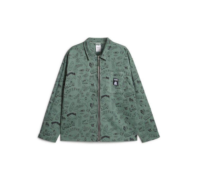 Puma x RIPNDIP AOP Twill Shirt Green