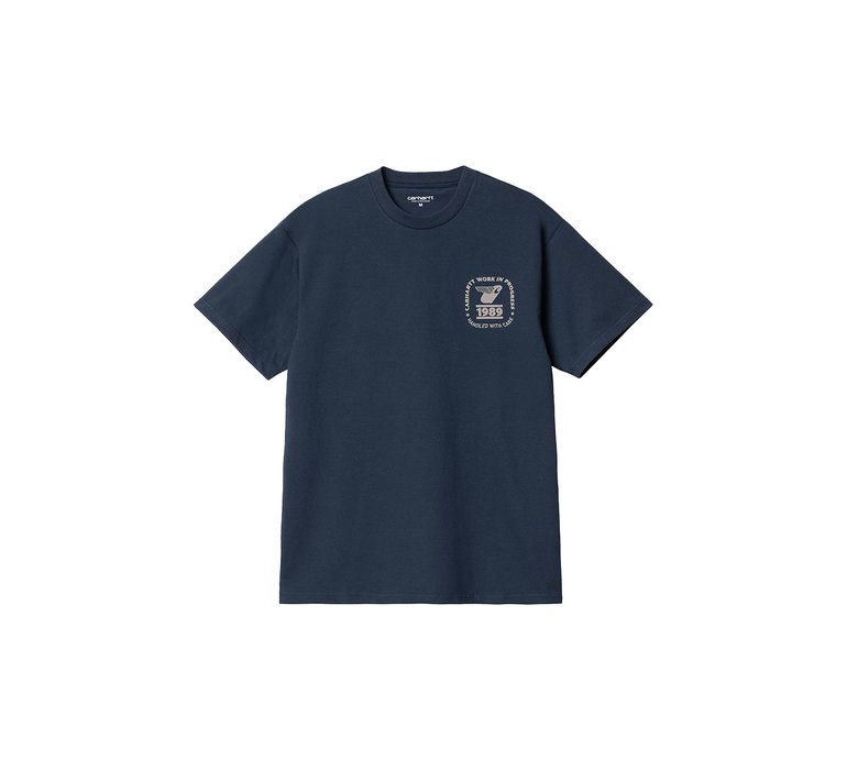 Carhartt WIP S/S Stamp State T-Shirt Blue Grey