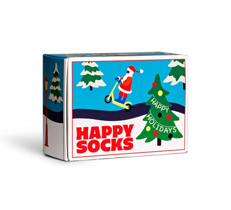 Happy Socks 2-Pack Happy Holidays Socks Gift Set