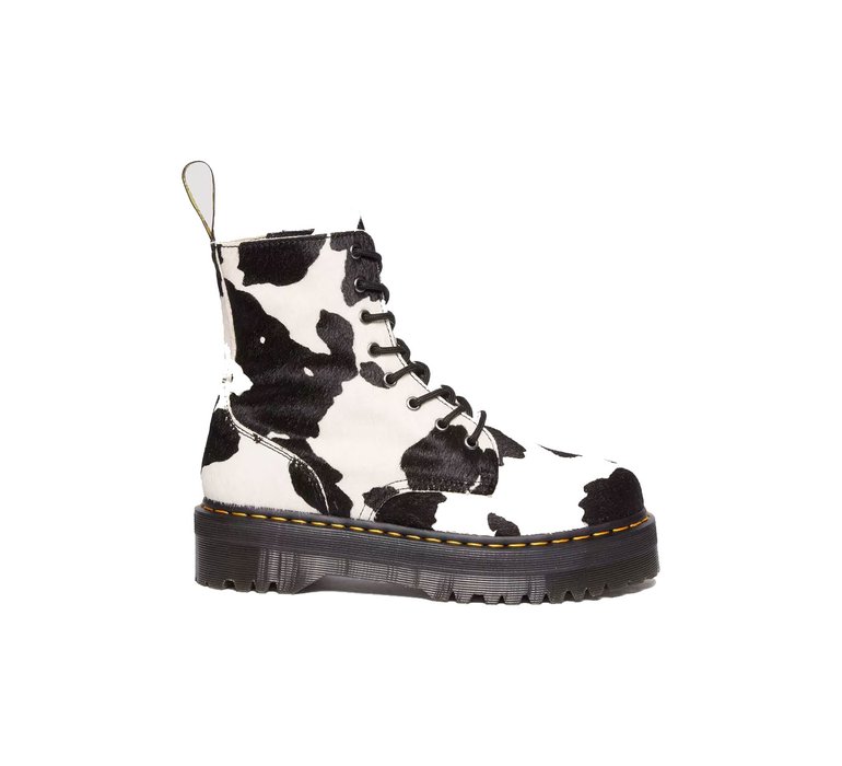 Dr. Martens Jadon Boot Hair-On Cow Print Platforms