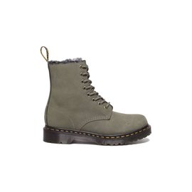 Dr. Martens 1460 Serena Faux Fur Lined Nubuck Lace Up Boots