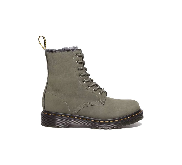 Dr. Martens 1460 Serena Faux Fur Lined Nubuck Lace Up Boots