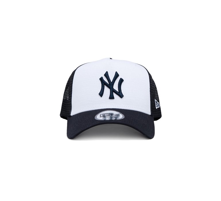 New Era Yankees Team Colour White A-Frame Trucker Cap