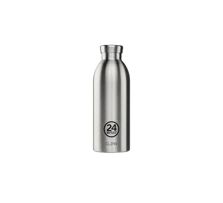 24 Bottles Clima Bottle Brushed Steel 500ml