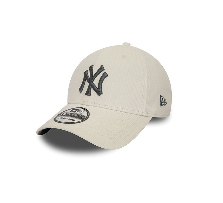New Era New York Yankees MLB Cord Off White 39THIRTY Stretch Fit Cap