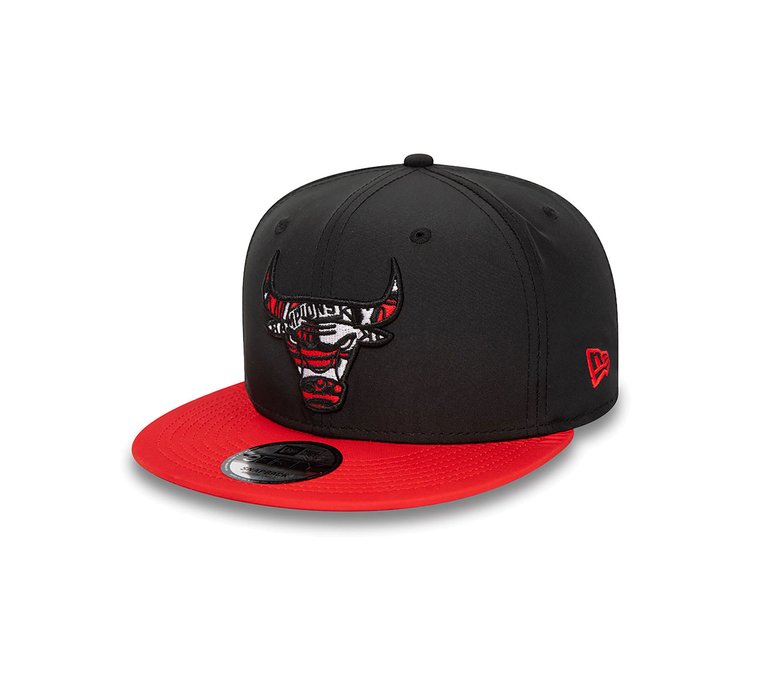 New Era Chicago Bulls Infill Black 9FIFTY Snapback Cap